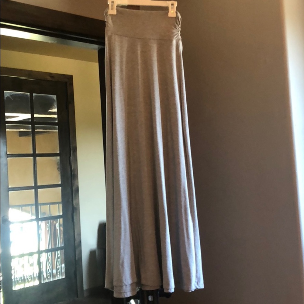 Gray Maxi Skirt